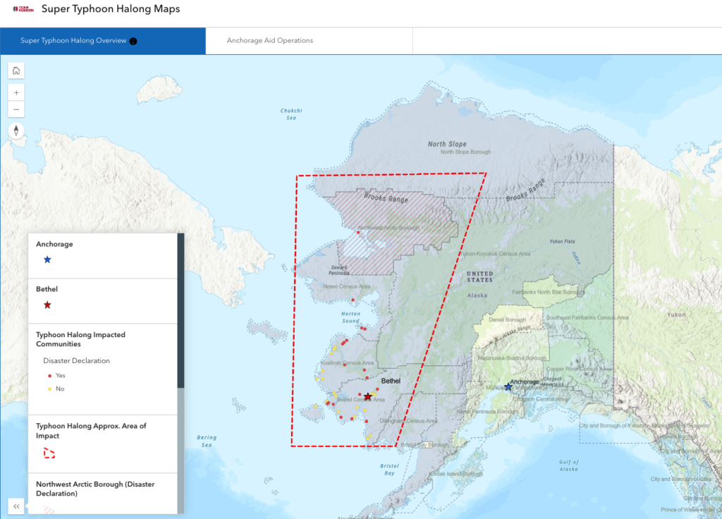 Typhoon Hulong disaster relief in Alaska